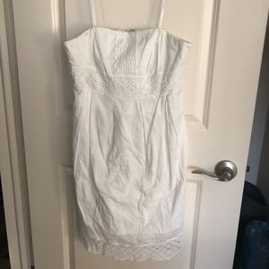 Lilly Pulitzer White Lace Strapless Dress